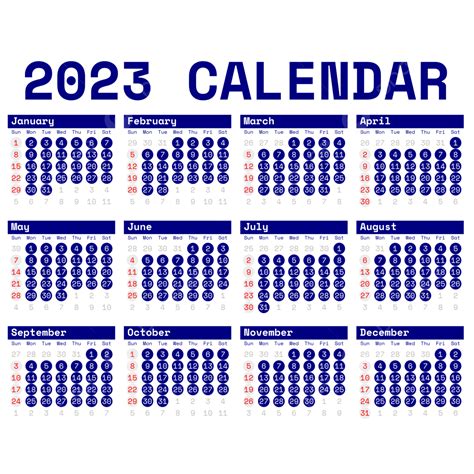 2023 Calendar Blue Table Kalender 2023 Calendar 2023 Calendar Pages