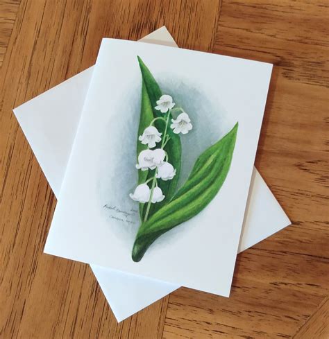 Lily Of The Valley Notecards Etsy