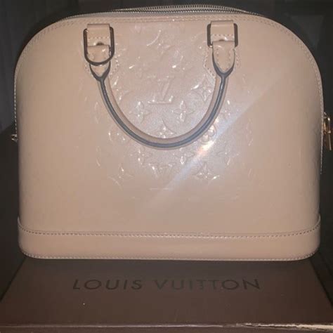 Louis Vuitton Bags Louis Vuitton Nude Patent Leather Purse Poshmark
