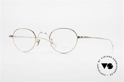 glasses lunor v 107 panto eyeglasses gold plated
