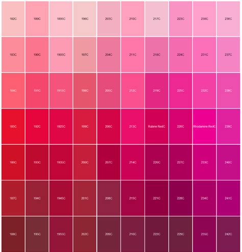 It is one of the three primary colors, along with blue and yellow. Logo Pantone Color Matching red and pink | Color palette ...