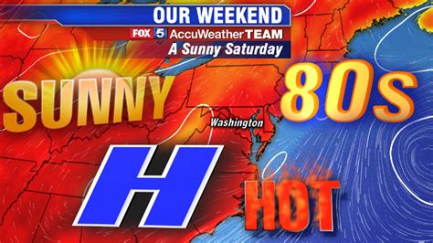 Saturdays Forecast Not Too Hot Not Too Humid Fox 5 Dc
