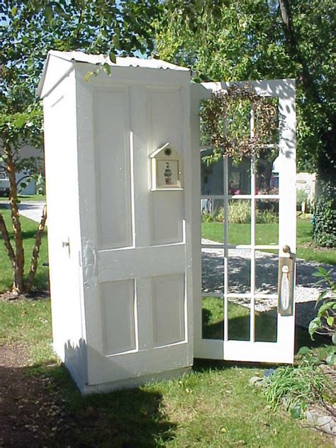 Here you need 1×4, 5×8 grooved plywood, metal hinges, and. DIY Four-Door Shed | The Owner-Builder Network