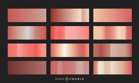 For the perfect modern symbol of love, shop rose gold women's wedding bands at blue nile. Rose Gold Gradient Collection - Vector Download