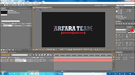 Tutorial After Effect Cara Membuat Opening Film Youtube