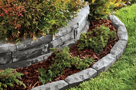 Roman Stone Recycled Rubber Landscape Edging Gardener S Supply