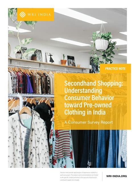 Pdf Secondhand Shopping Understanding Consumer Behavior Toward Pre