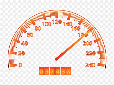 Speedometer Kilometers And Miles Vector Png Similar Png