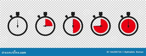Timers Icon On Transparent Background Isolated Vector Elements