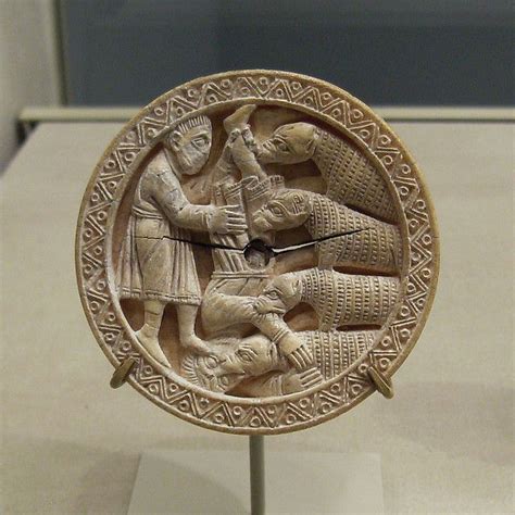 The mares of diomedes (greek: Walrus Ivory Game Piece with Hercules Throwing Diomedes to ...