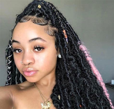 Faux Locs Hairstyles Easy Hairstyles For Medium Hair Baddie