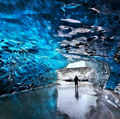 Blue Ice Cave Skaftafell Iceland Destinazioni Di Viaggio Luoghi Viaggi