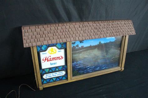 Sold Price Hamms Beer Scenorama Moving Water Motion Sign