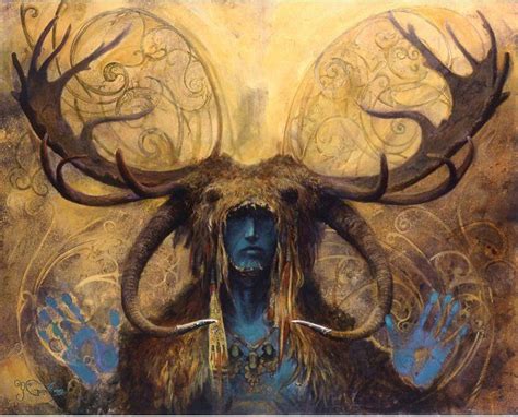 Cernunnos Celtic Gods Gods And Goddesses Pagan Art