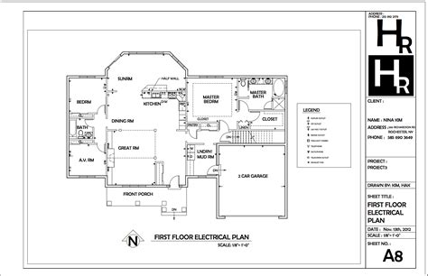 First Floor Electrical Plan