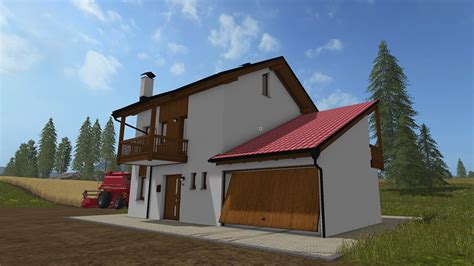 Residential House With Garages Fs17 Farming Simulator 17 2017 Mod