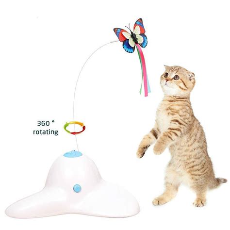 Electric Flutter Rotating Butterfly Flashing Interactive Pet Durable