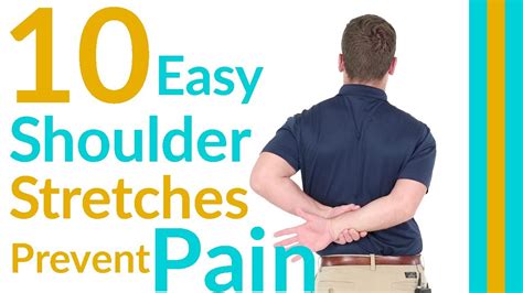 10 Easy To Follow Shoulder Pain Stretches Learn With A Professional Physical Trainer Youtube