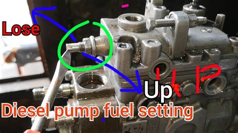 How To Diesel Pump Fuel Setting Youtube