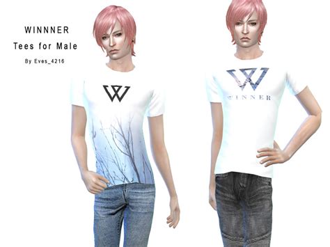 The Sims Resource K Pop Winner Tees For Male