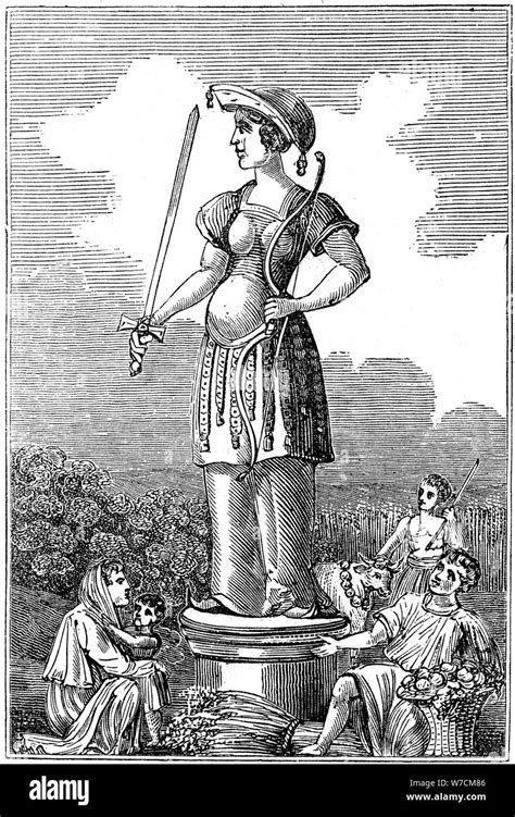 Freya Frigg Diosa Del Amor En La Mitología Escandinava 1834 Artista Desconocido Fotografía