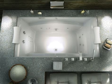 Two person indoor whirlpool massage hydrotherapy black bathtub tub. oval two person undermount whirlpool tub - Google Search ...