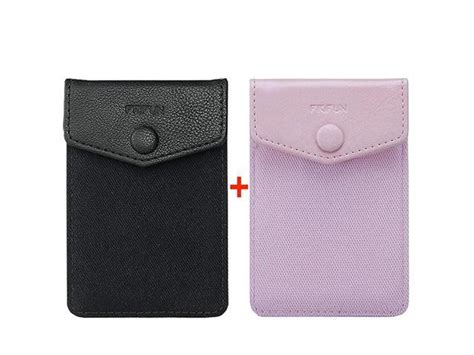 Card Holder For Back Of Phone With Snap Ultra Slim Self Adhesive Phone