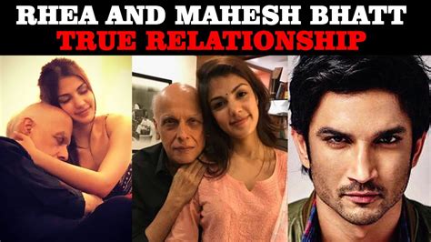 shocked rhea chakraborty and mahesh bhatt openly talks about their relationship youtube