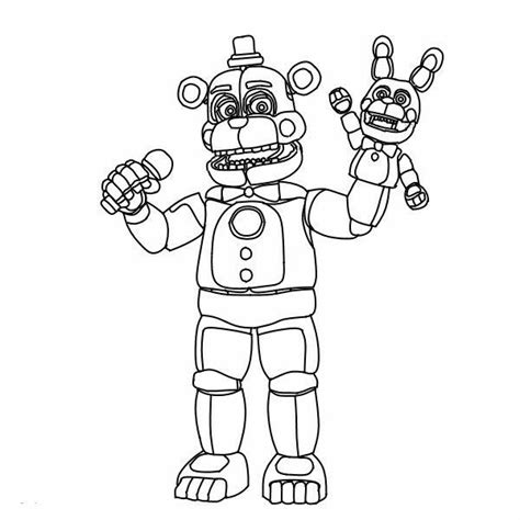 Funtime Freddy Coloring Page Star Wars Coloring Book Fnaf Coloring