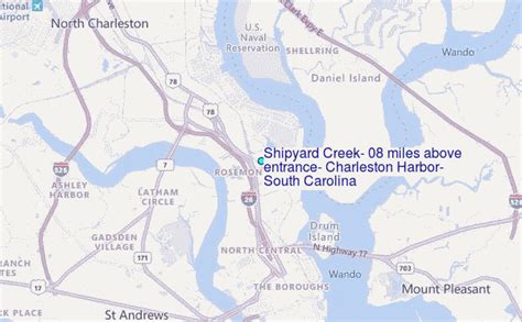 Shipyard Creek 08 Miles Above Entrance Charleston Harbor South