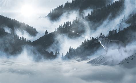 Misty Mountains Wallpaper