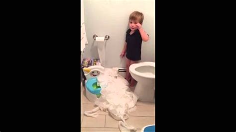 Potty Mess Clean Up All By Myself Too Much Toilet Paper Youtube