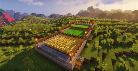 Minecraft Semi Automatic Crop Farm Ideas And Design