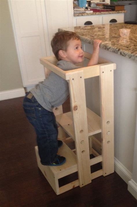 Whether your little one needs a step stool to reach the kitchen counter to help you cook or for the potty as they're potty training, finding the best toddler step stool is a definite must. Toddler Step Stool Tot Tower Adjustable Step Stool | Etsy ...