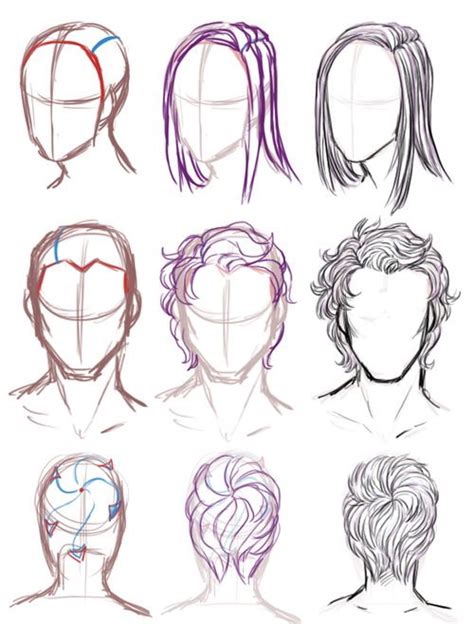 Pin By Oh Chi On Drawing How To Draw Hair Hair Sketch Art Reference