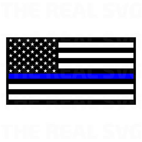 Thin Blue Line Flag Free Svg The Real Craftsman