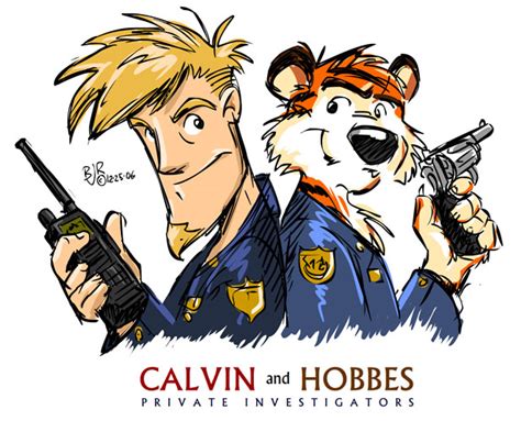 Calvin and Hobbes - P.I. by erikjdurwoodii on DeviantArt