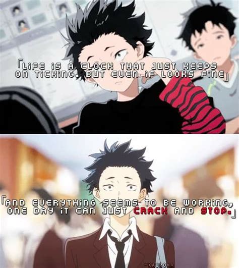 It was later redone in the february 2011 edition of bessatsu shōnen magazine. Koe no katachi - A silent voice | Anime Quotes | Pinterest ...