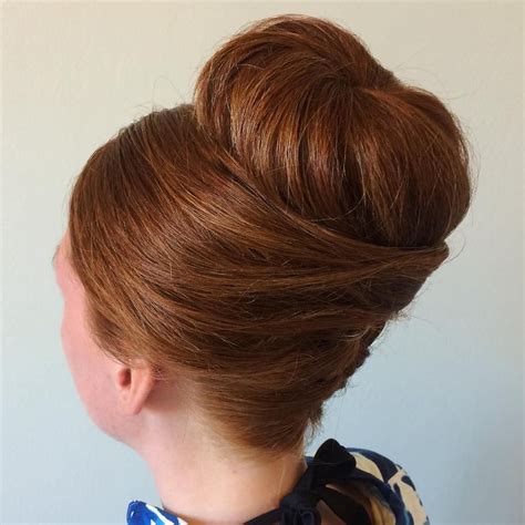 French Twist With A Sock Bun French Twist Hair Easy Hair Updos Easy