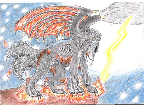 Elemental Fire Wolf By Tehblizzywolf On Deviantart