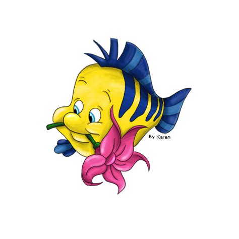 Flounder Little Mermaid Drawing At Getdrawings Free Download