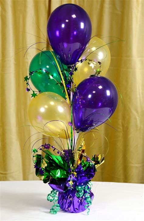 Air Filled Balloon Centerpieces Ideas And Tutorials Mardi Gras