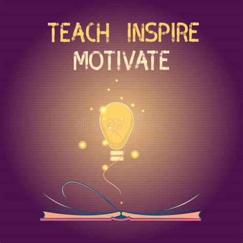 Conceptual Hand Writing Showing Teach Inspire Motivate Business Photo