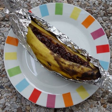 Barbecue Banane Au Chocolat Banane Chocolat Recette Dessert Recette