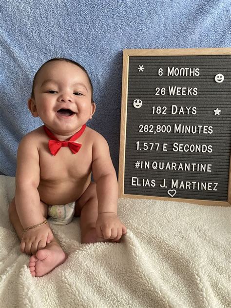 6 Month Old Baby Photo Baby Milestones Pictures Baby Boy Quotes