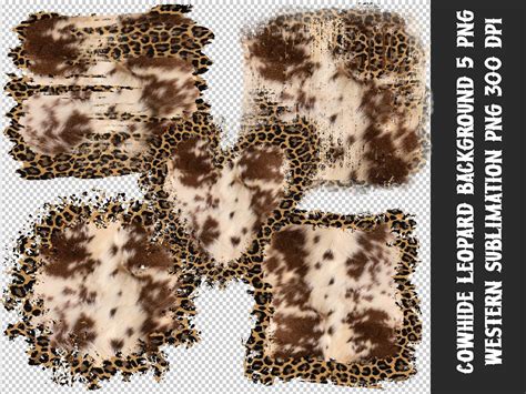 Cowhide Leopard Background Sublimation Graphic By DenizDesign