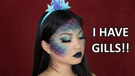 No Fishnet Mermaid Halloween Makeup Tutorial Youtube
