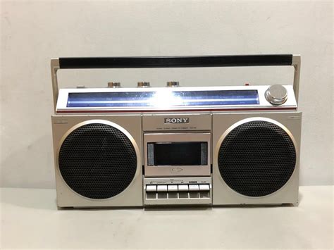 Vintage Sony Cfs Boombox Fm Am Radio Cassette Player Tested Working