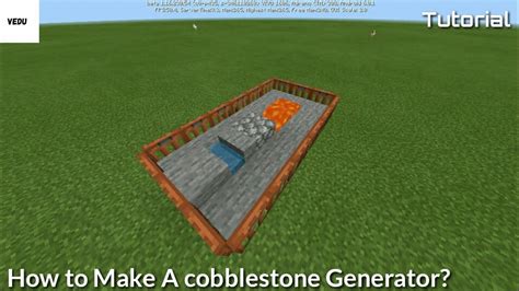 How To Make A Cobblestone Generator In Minecraft Minecraft Tutorials