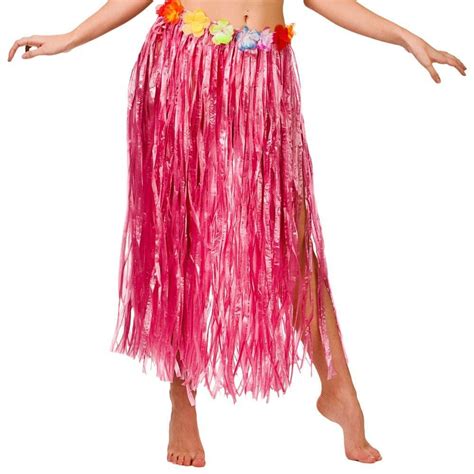Hawaiian Hula Grass Flower Party Luau Skirt Beach Dance Costume Cm